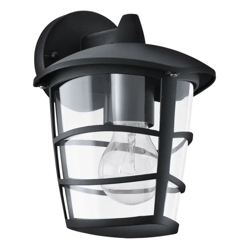 Aplica Exterior Eglo Aloria 93098, E27 1X60W Ip44, Aluminiu Turnat, Transparent