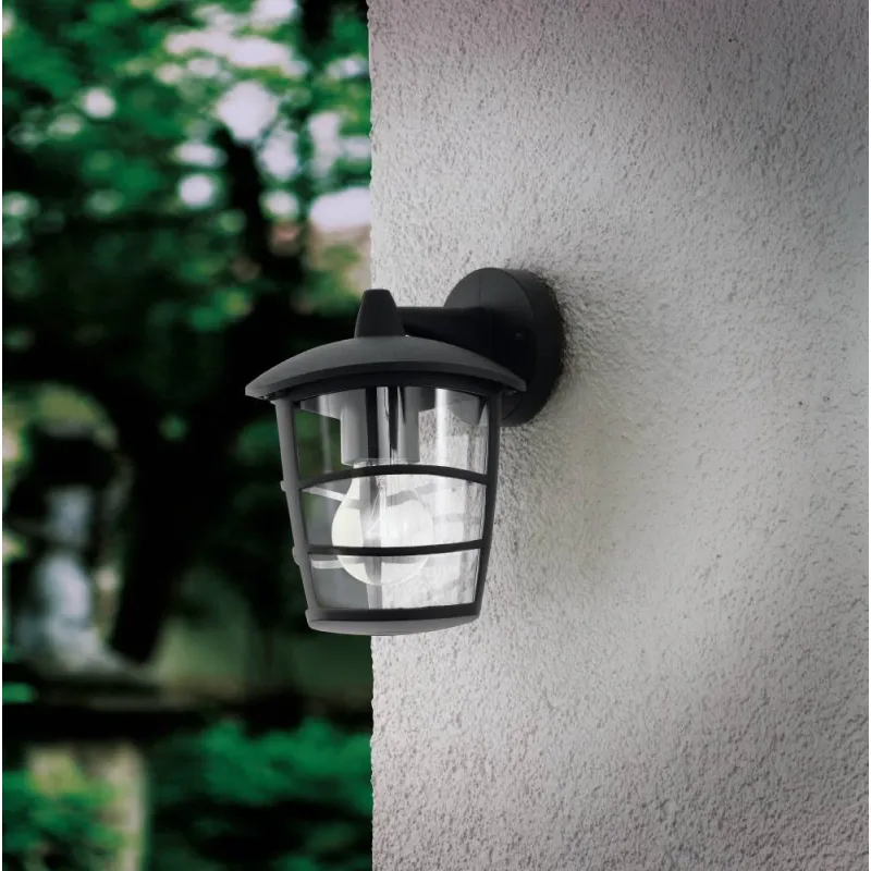 Aplica Exterior Eglo Aloria 93098, E27 1X60W Ip44, Aluminiu Turnat, Transparent