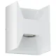 Aplica Exterior Eglo Morino 93318, Led 2X2.5W 360Lm 3000K Ip44, Aluminiu Turnat, Alb