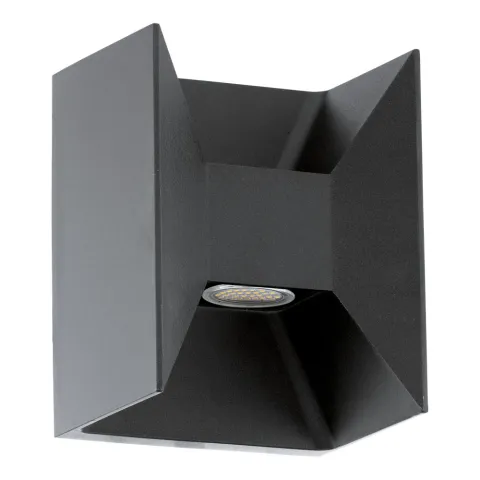 Aplica Exterior Eglo Morino 93319, Led 2X2.5W 360Lm 3000K Ip44, Aluminiu Turnat, Antracit