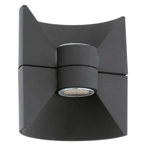 Aplica Exterior Eglo Redondo 93368, Led 2X2.5W 360Lm 3000K Ip44, Aluminiu Turnat, Antracit