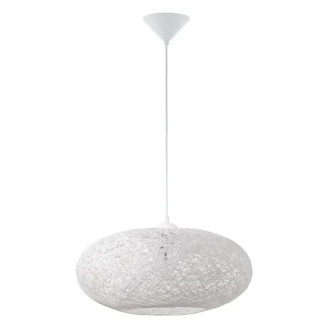 Pendul Eglo Campilo 93373, E27 1X60W Ø450Mm, Alb