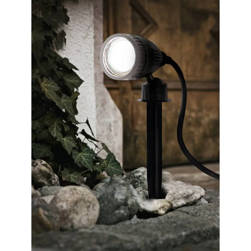 Proiector Exterior Eglo Nema 1 93384, Gu10-Led 1X3W Ip44, Negru