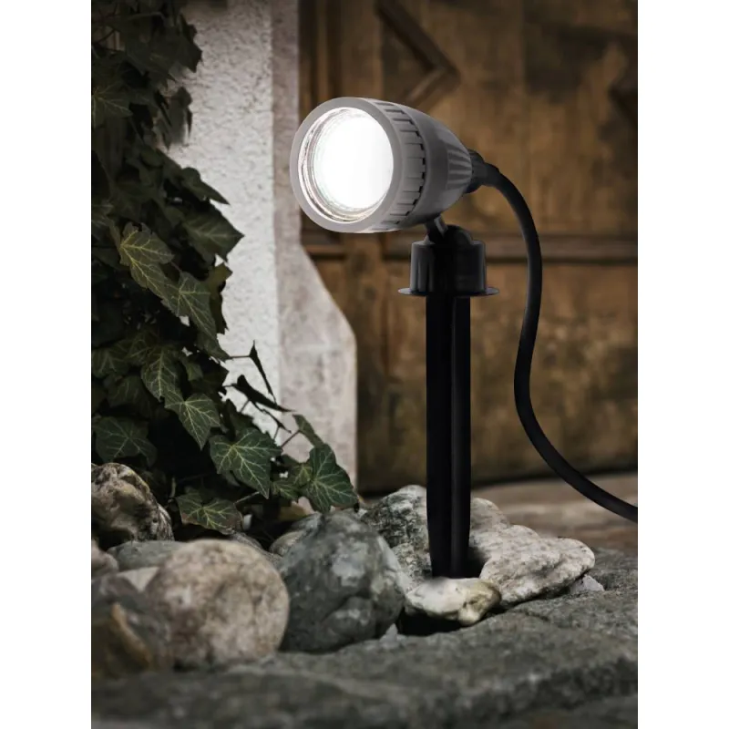 Proiector Exterior Eglo Nema 1 93384, Gu10-Led 1X3W Ip44, Negru