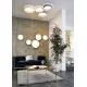 Plafoniera Eglo Palomaro 93949, Led 11W 950Lm 3000K Ø320Mm, Textil, Gri Maroniu