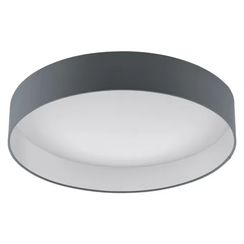 Plafoniera Eglo Palomaro 93397, Led 24W 2100Lm 3000K Ø500Mm, Textil, Antracit