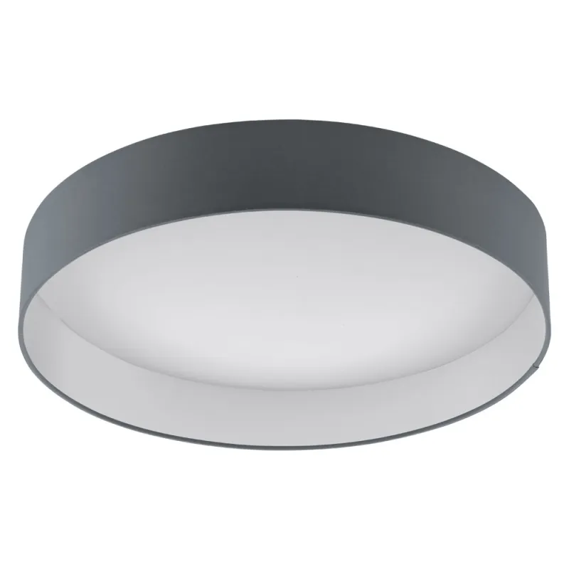 Plafoniera Eglo Palomaro 93397, Led 24W 2100Lm 3000K Ø500Mm, Textil, Antracit