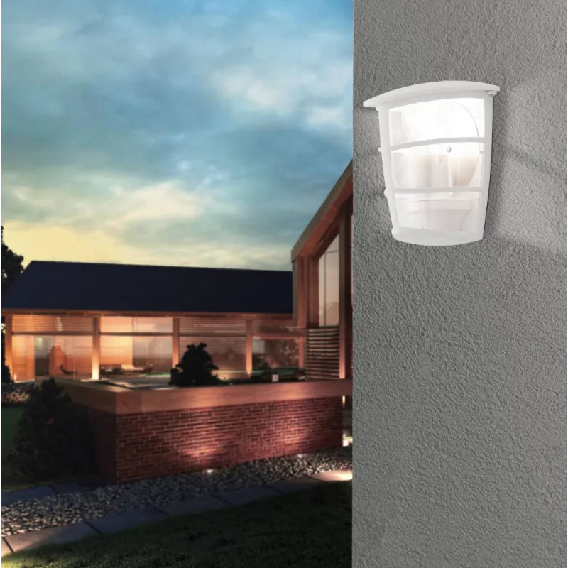 Aplica Exterior Eglo Aloria 93403, E27 1X60W Ip44, Aluminiu Turnat, Transparent