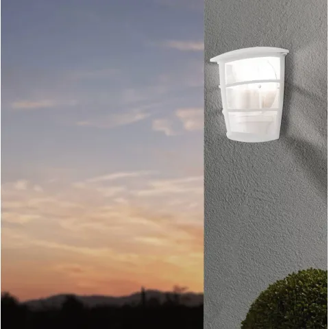 Aplica Exterior Eglo Aloria 93403, E27 1X60W Ip44, Aluminiu Turnat, Transparent