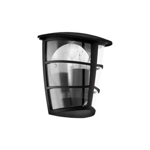 Aplica Exterior Eglo Aloria 93407, E27 1X60W Ip44, Aluminiu Turnat, Transparent