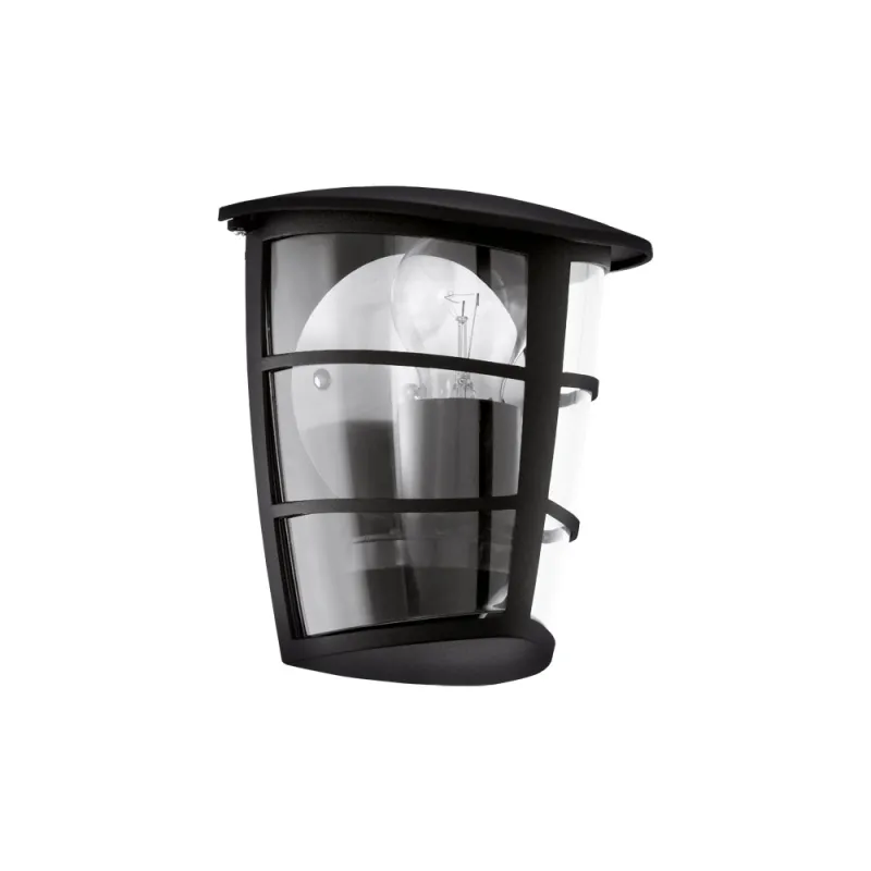 Aplica Exterior Eglo Aloria 93407, E27 1X60W Ip44, Aluminiu Turnat, Transparent