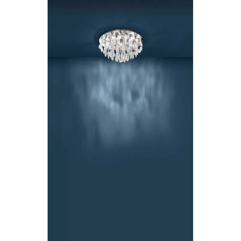 Plafoniera Eglo Calaonda 93413, G9 7X33W Ø580Mm, Cristal, Transparent