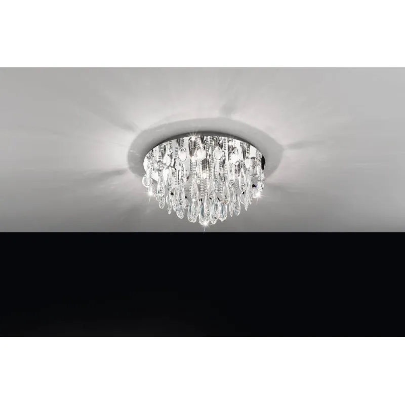 Plafoniera Eglo Calaonda 93413, G9 7X33W Ø580Mm, Cristal, Transparent