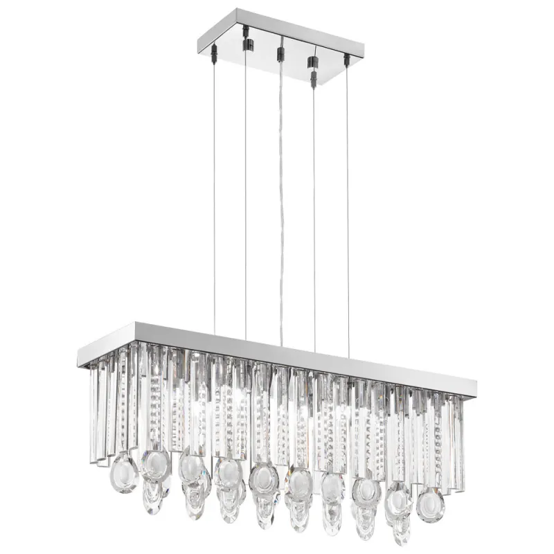 Suspensie Eglo Calaonda 93422, G9 7X33W, Cristal, Transparent