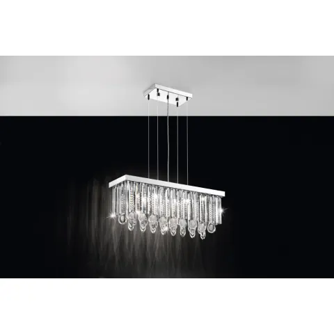 Suspensie Eglo Calaonda 93422, G9 7X33W, Cristal, Transparent