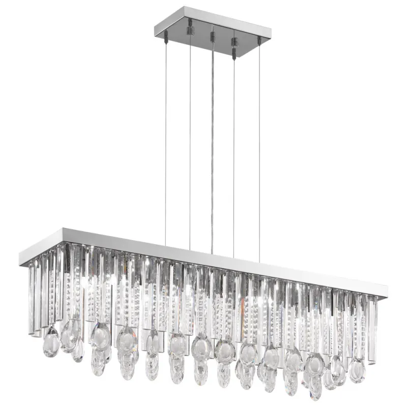 Suspensie Eglo Calaonda 93423, G9 11X33W, Cristal, Transparent