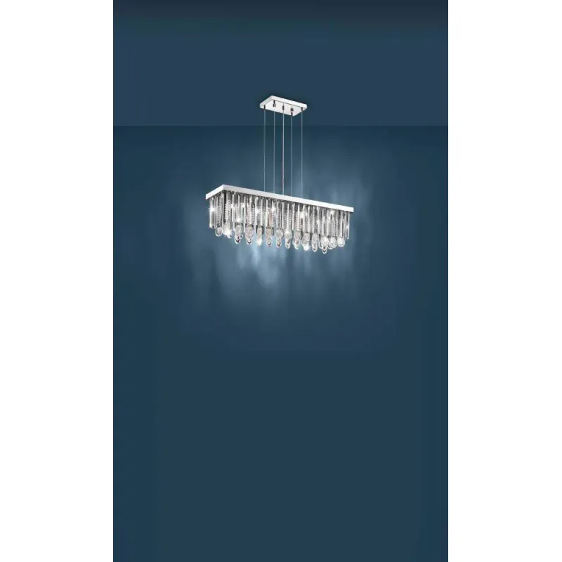 Suspensie Eglo Calaonda 93423, G9 11X33W, Cristal, Transparent