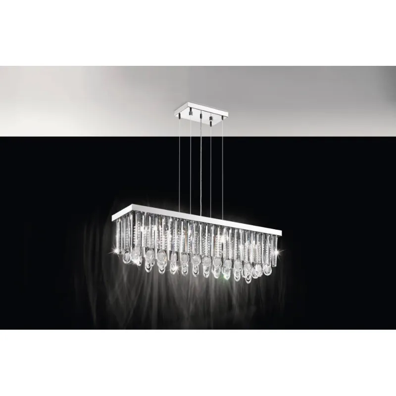 Suspensie Eglo Calaonda 93423, G9 11X33W, Cristal, Transparent