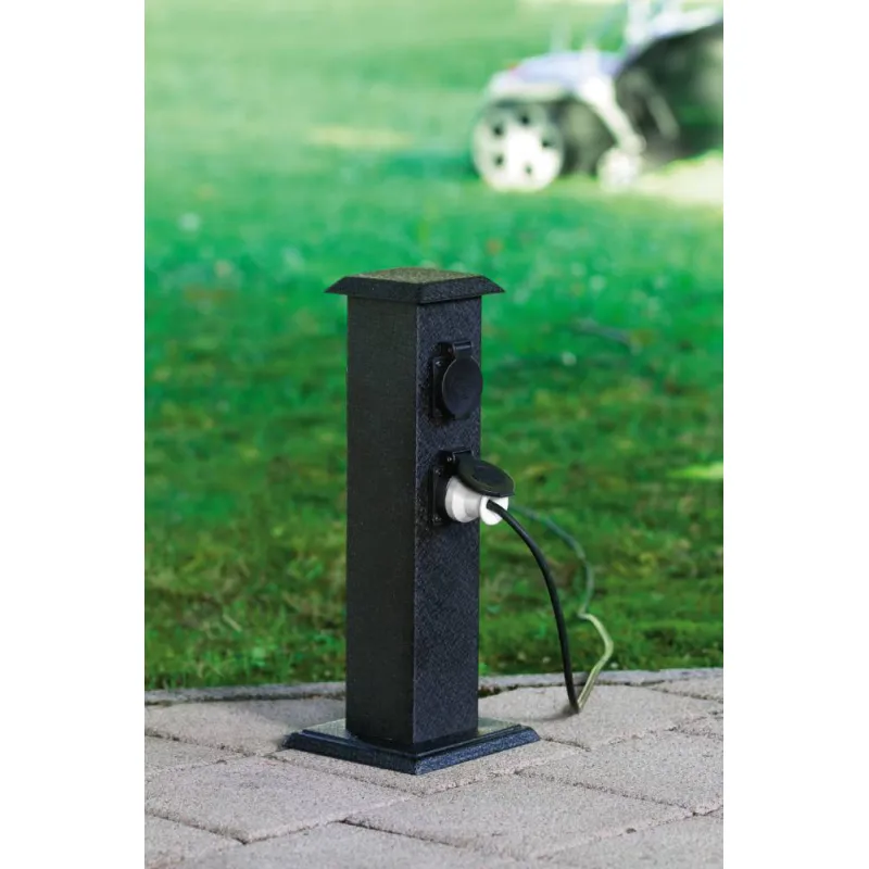 Stalp Exterior Eglo Park 4 93426, Ip44, Negru