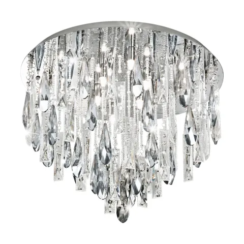 Plafoniera Eglo Calaonda 93433, G9 8X33W Ø580Mm, Cristal, Transparent
