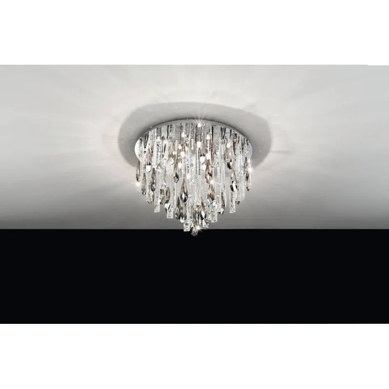 Plafoniera Eglo Calaonda 93433, G9 8X33W Ø580Mm, Cristal, Transparent