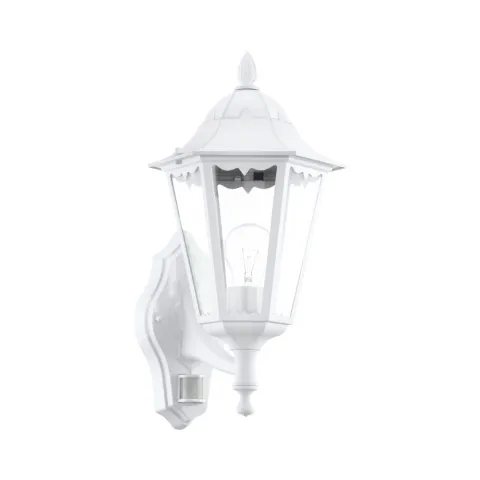 Aplica Exterior Eglo Navedo 93447, E27 1X60W Ip44, Sticla, Alb