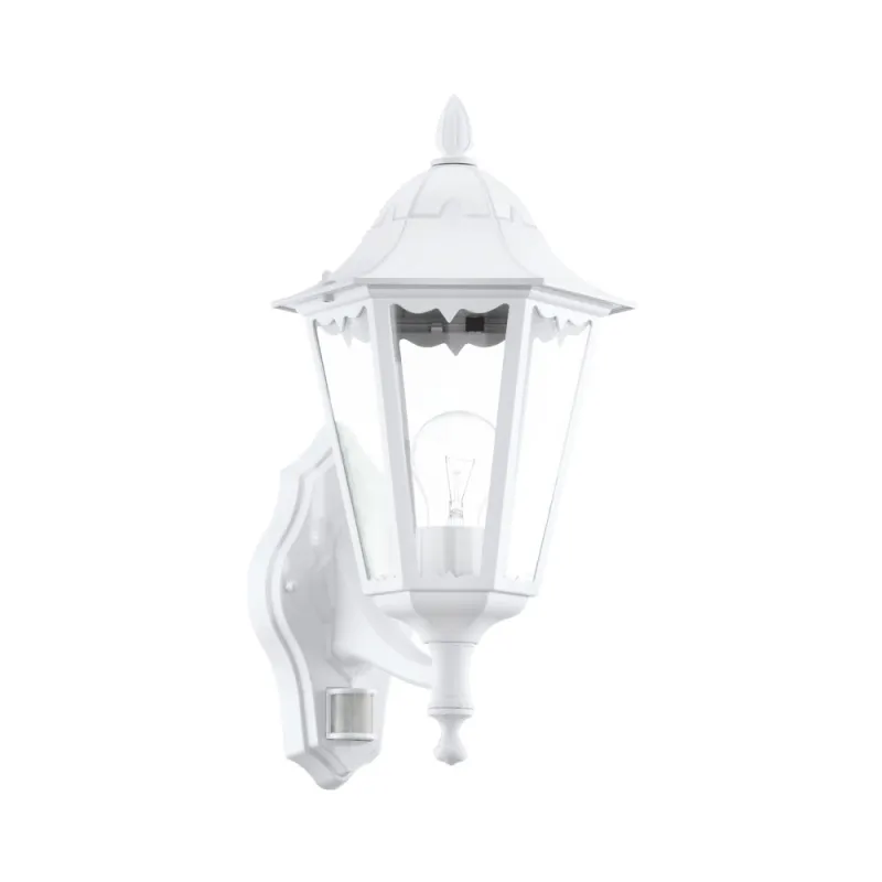 Aplica Exterior Eglo Navedo 93447, E27 1X60W Ip44, Sticla, Alb