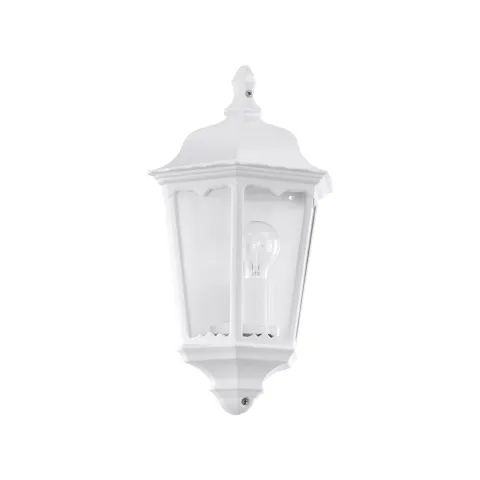 Aplica Exterior Eglo Navedo 93448, E27 1X60W Ip44, Sticla, Alb