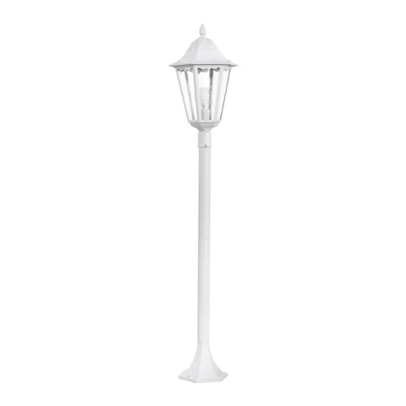 Stalp Exterior Eglo Navedo 93452, E27 1X60W Ip44 Ø230Mm, Alb