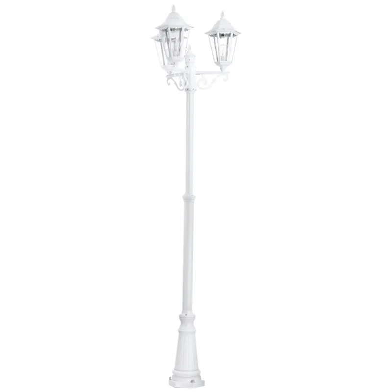 Stalp Exterior Eglo Navedo 93454, E27 3X60W Ip44 Ø560Mm, Alb