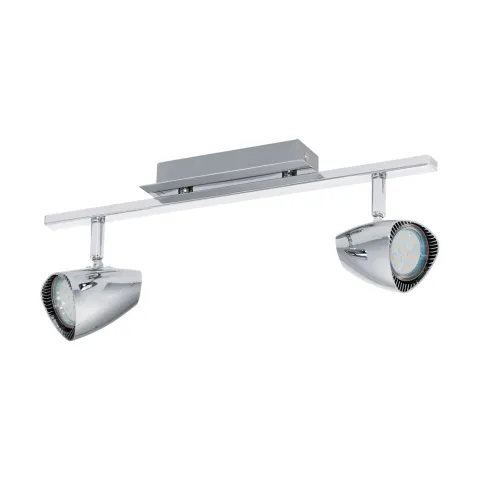 Plafoniera Eglo Corbera 93673, Gu10 2X3W, Plastic, Otel, Crom