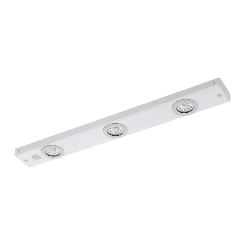 Aplica Pentru Dulap Bucatarie Eglo Kob Led 93706, Led 3X2.3W 780Lm 3000K, Otel, Alb