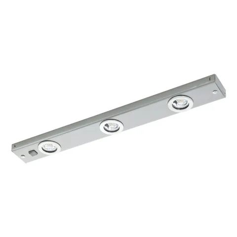 Aplica Pentru Dulap Bucatarie Eglo Kob Led 93707, Led 3X2.3W 780Lm 3000K, Otel, Nichel Mat