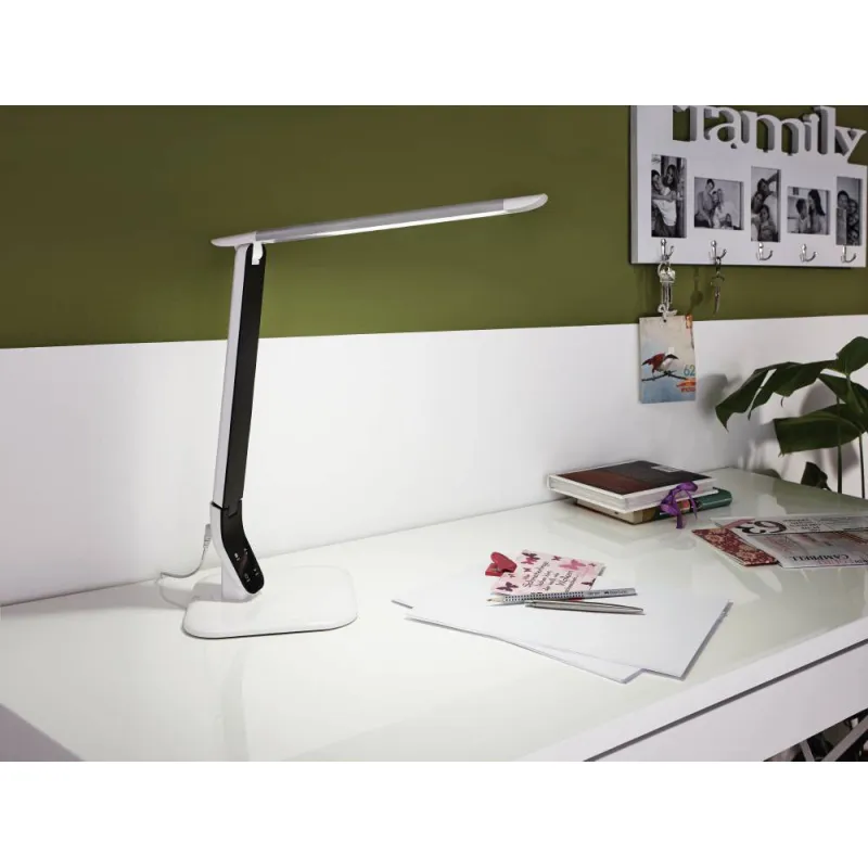 Veioza Eglo Sellano 93901, Led 6W 630Lm 3000K, 4500K, 6000K, Plastic, Otel, Alb