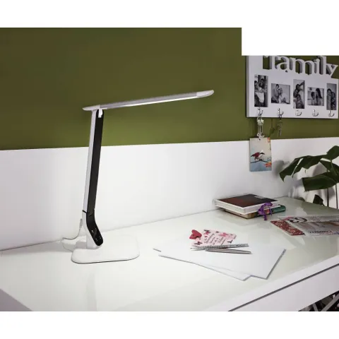 Veioza Eglo Sellano 93901, Led 6W 630Lm 3000K, 4500K, 6000K, Plastic, Otel, Alb