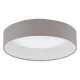 Plafoniera Eglo Palomaro 93949, Led 11W 950Lm 3000K Ø320Mm, Textil, Gri Maroniu