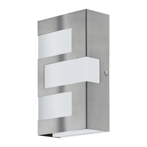 Aplica Exterior Eglo Ralora 94086, Led 3X2.5W 540Lm 3000K Ip44, Inox, Alb
