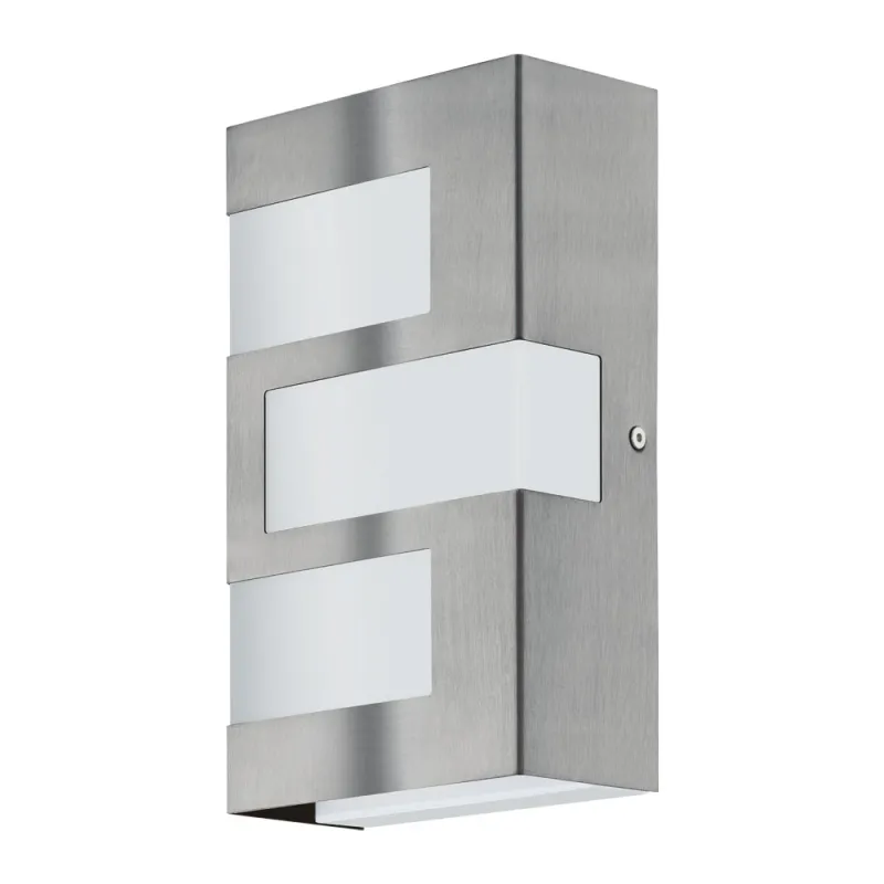 Aplica Exterior Eglo Ralora 94086, Led 3X2.5W 540Lm 3000K Ip44, Inox, Alb