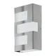 Aplica Exterior Eglo Ralora 94086, Led 3X2.5W 540Lm 3000K Ip44, Inox, Alb
