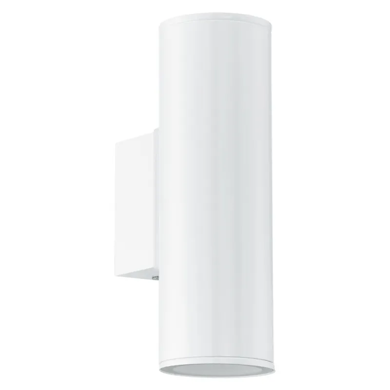 Aplica Exterior Eglo Riga 94101, Gu10 2X3W Ip44, Otel Zincat, Alb
