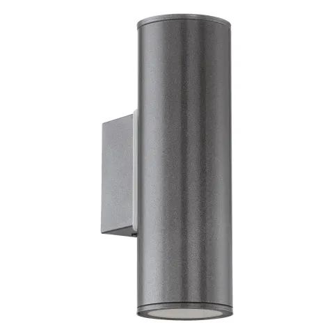 Aplica Exterior Eglo Riga 94103, Gu10 2X3W Ip44, Otel Zincat, Antracit