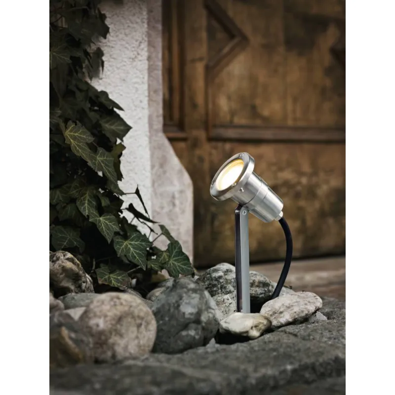 Proiector Exterior Eglo Nema 94111, Gu10-Led 1X5W Ip54, Inox