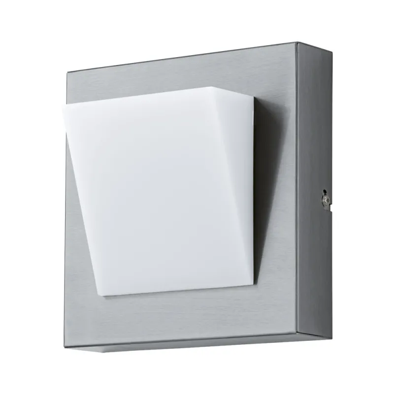 Aplica Exterior Eglo Calgary 1 94114, Led 1X3.7W 320Lm 3000K Ip44, Inox, Alb