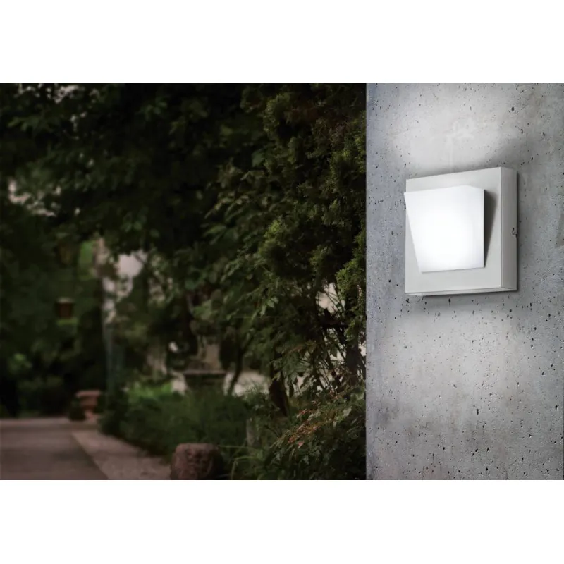 Aplica Exterior Eglo Calgary 1 94114, Led 1X3.7W 320Lm 3000K Ip44, Inox, Alb