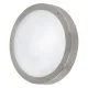 Plafoniera Exterior Eglo Vento 1 94121, Led 11W 950Lm 3000K Ip44 Ø285Mm, Sticla, Inox
