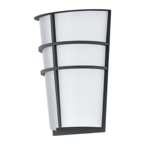 Aplica Exterior Eglo Breganzo 94138, Led 2X2.5W 360Lm 3000K Ip44, Otel Zincat, Alb