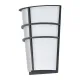 Aplica Exterior Eglo Breganzo 94138, Led 2X2.5W 360Lm 3000K Ip44, Otel Zincat, Alb