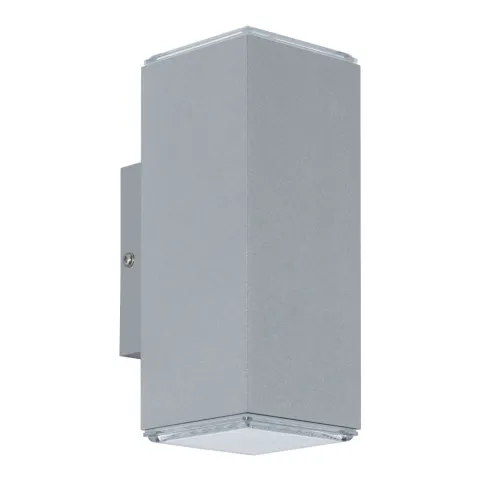 Aplica Exterior Eglo Tabo 94186, Led 2X3.7W 640Lm 3000K Ip44, Aluminiu, Argintiu