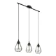Suspensie Vintage Eglo Tarbes 94189, E27 3X60W, Otel, Negru