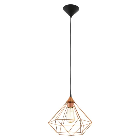 Pendul Vintage Eglo Tarbes 94194, E27 1X60W Ø325Mm, Cupru